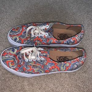 Paisley print women’s authentic vans